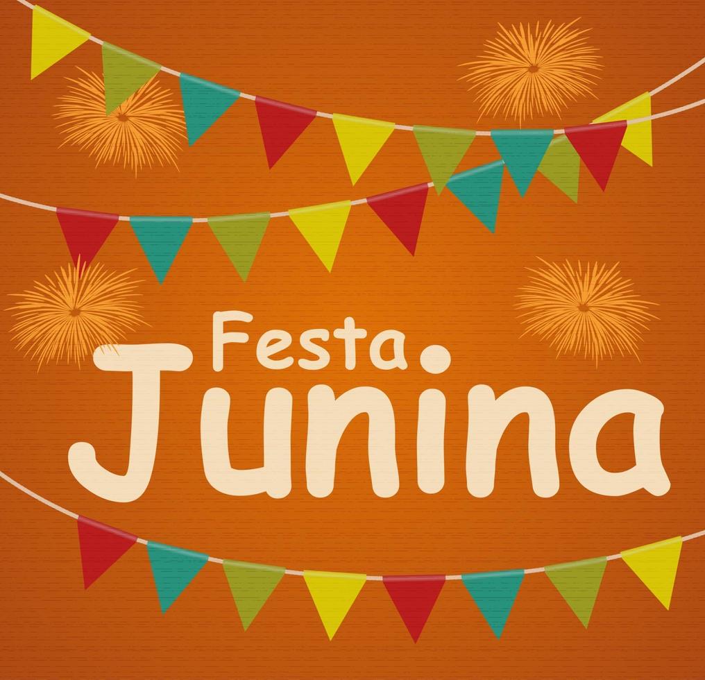 festa junina sfondo vacanza vettore