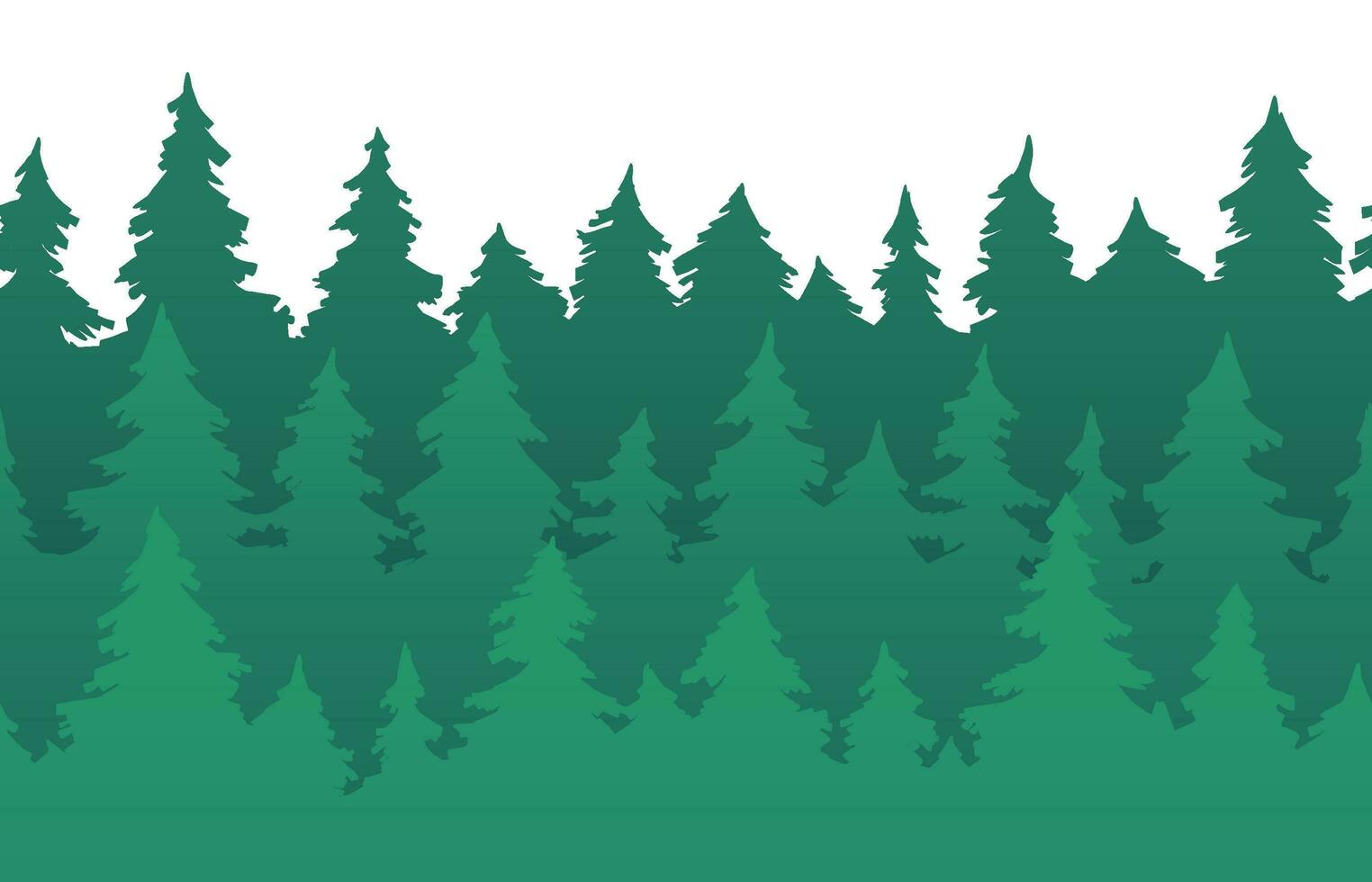 foresta abete alberi senza soluzione di continuità modello. pino silhouette, natura foreste e verde albero sagome vettore sfondo illustrazione