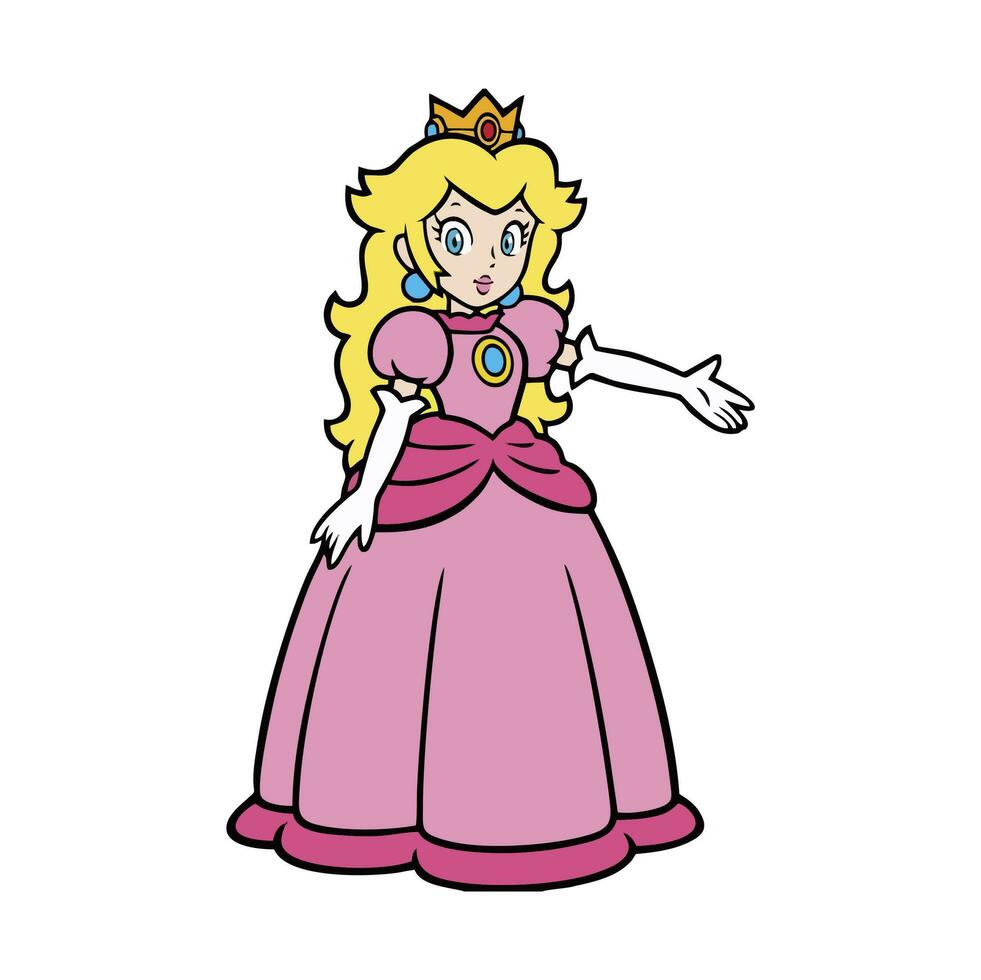 illustrazione di personaggi nel super Mario nel vettore cartone animato moda