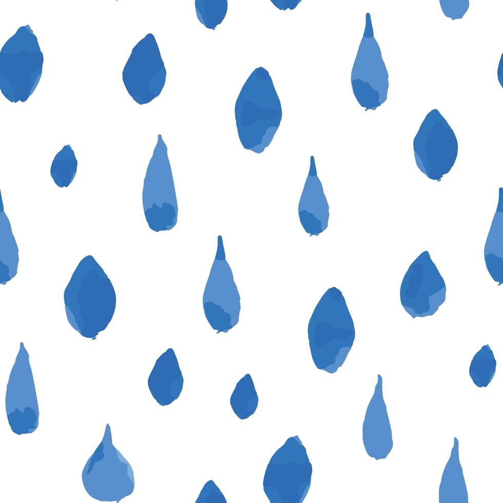 seamless pattern di gocce di pioggia. illustrazione vettoriale disegnato a mano.