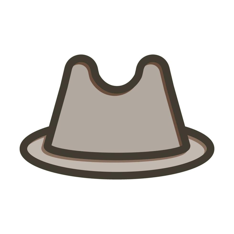 fedora cappello icona design vettore