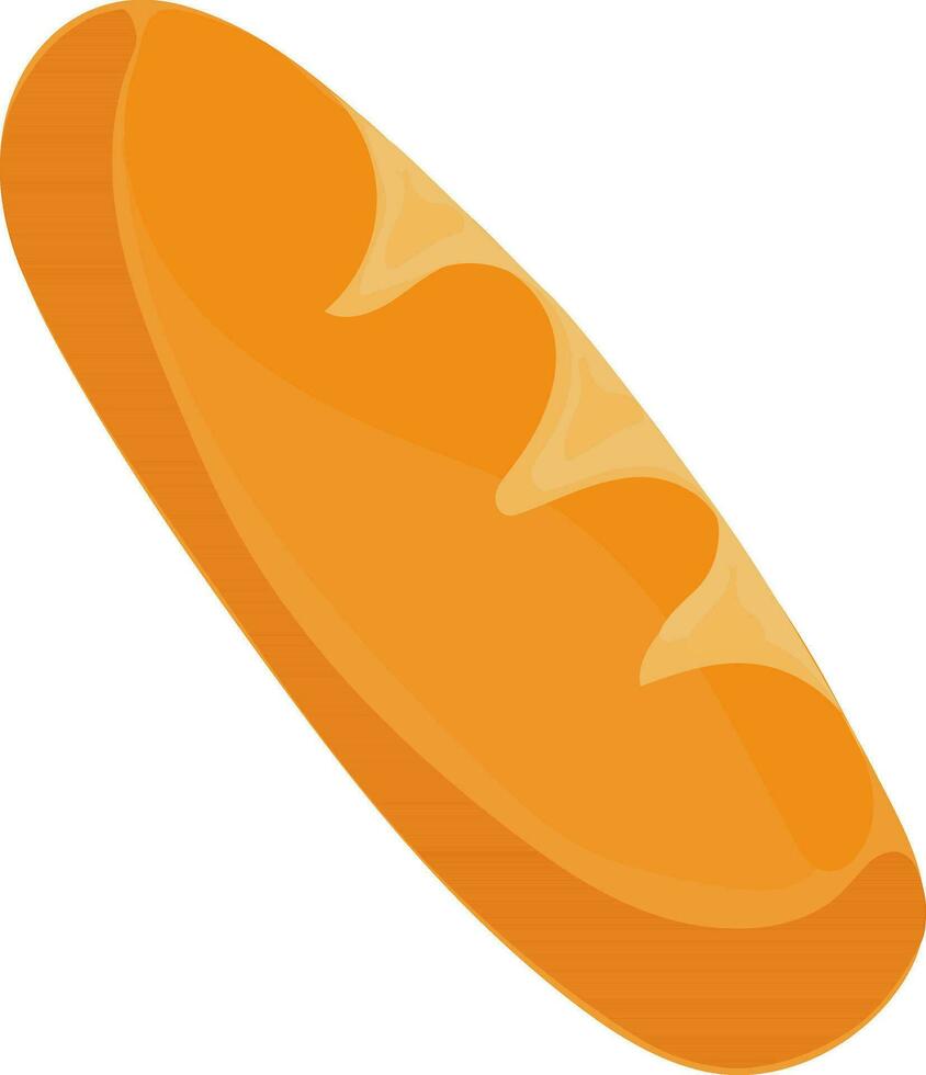 illustrazione di baguette o pagnotta di pane. vettore