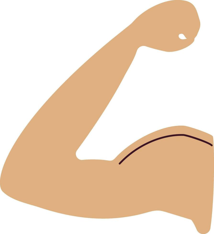 illustrazione di bicept muscolo icona nel umano corpo. vettore