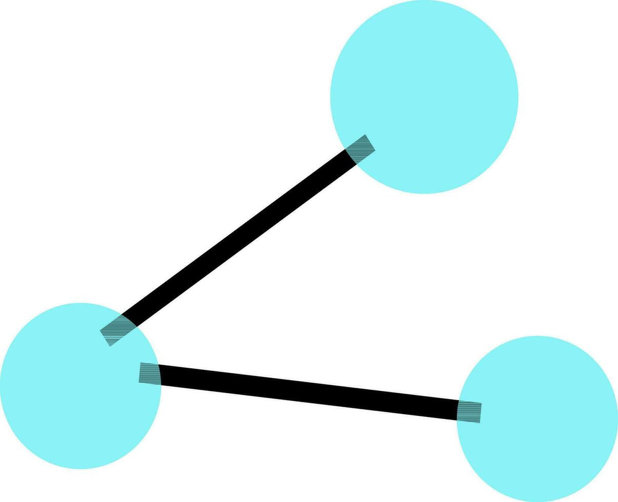 blu networking connessione su bianca sfondo. vettore