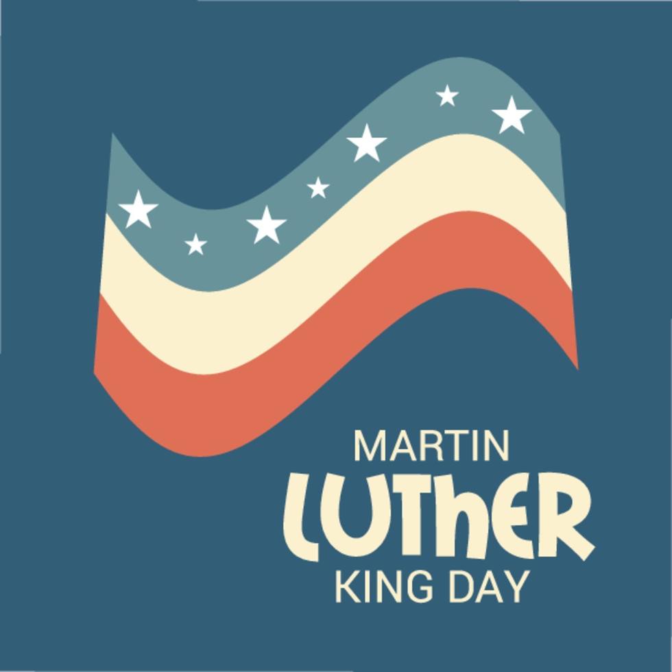 illustrazione vettoriale di uno sfondo per il giorno martin luther king