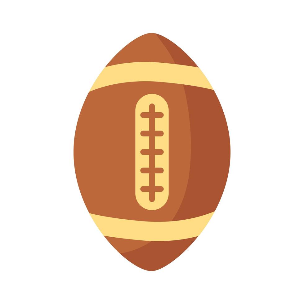 icona di stile piatto palloncini di football americano vettore