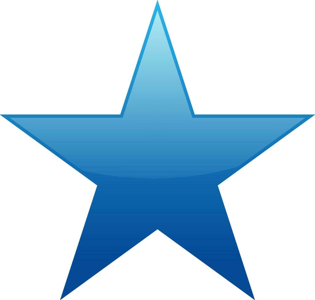 illustrazione di un' blu stella. vettore