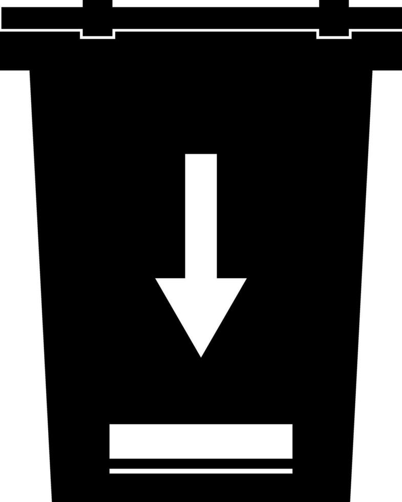 illustrazione di spazzatura bidone o riciclare bidone icona. vettore