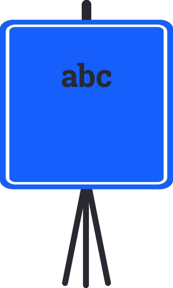 blu lavagna con alfabeti. vettore