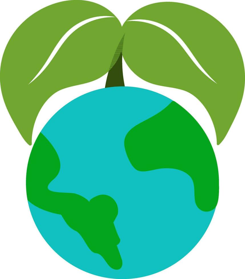 partire verde concetto per Salva alberi. vettore
