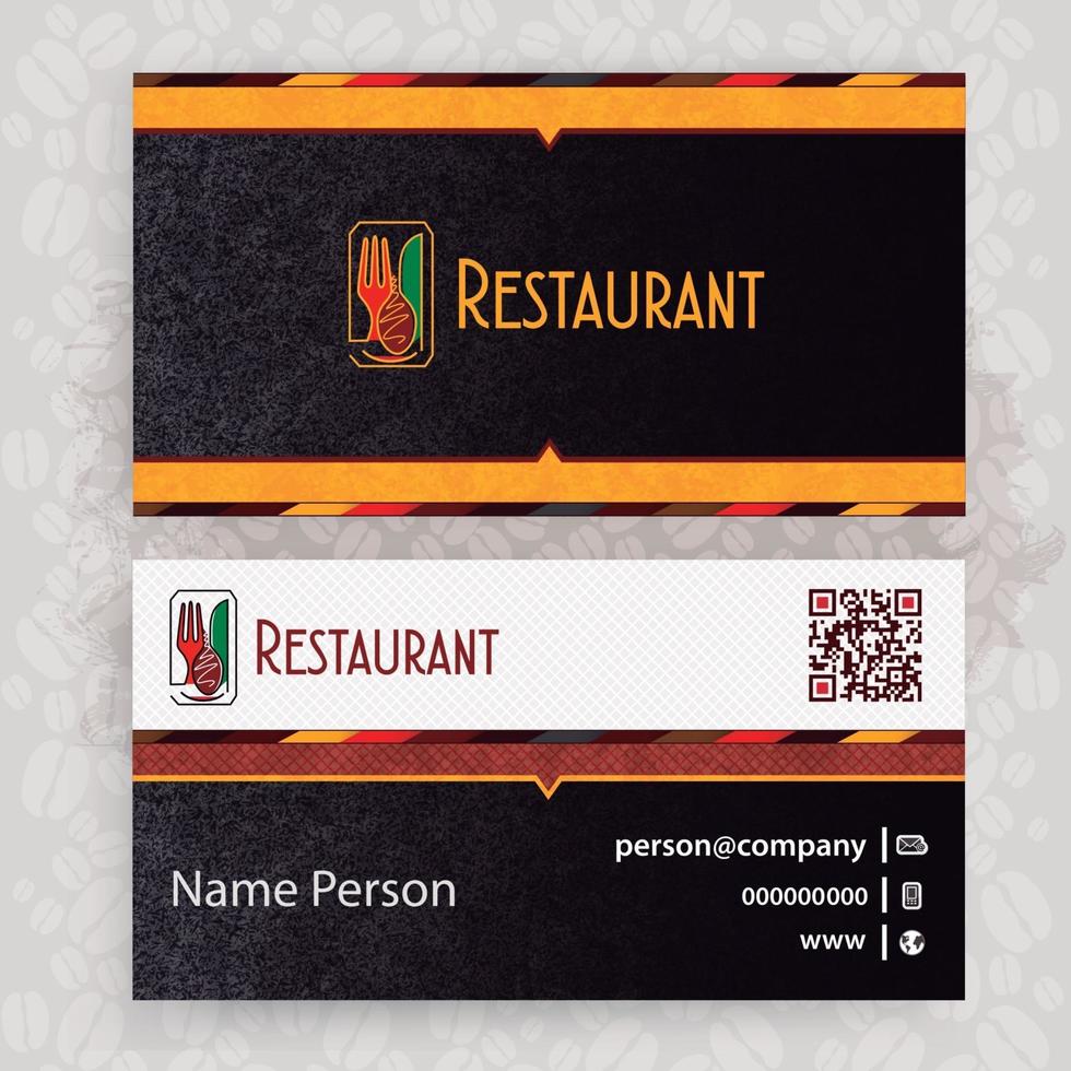 presentazione della carta del ristorante vettore