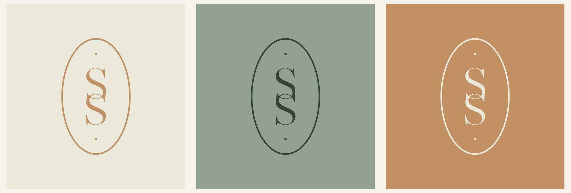 lettera logo lusso. arte deco stile logotipo design per lusso azienda marchio. premio identità design. lettera S vettore