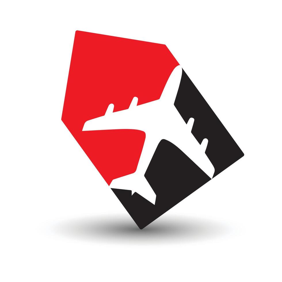 viaggio agenzia logo con etichetta forma vettore illustrazione