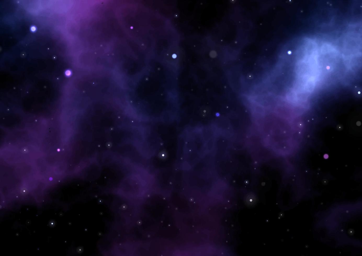 sfondo astratto cielo notturno con nebulosa vettore