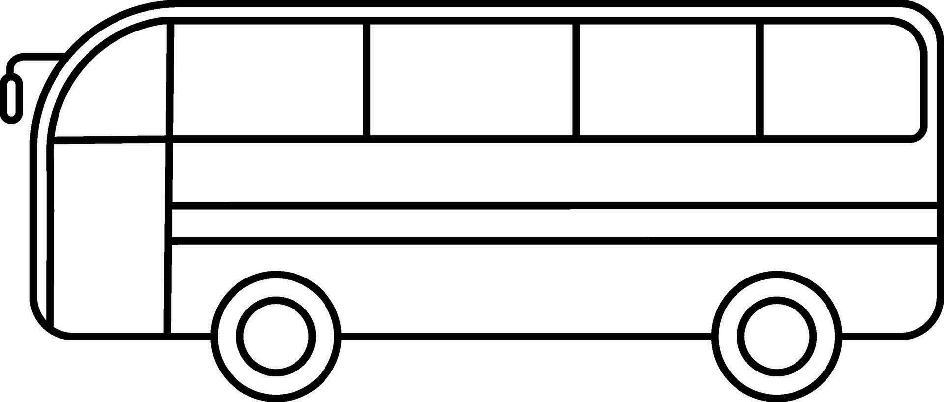 vettore illustrazione di un' autobus.