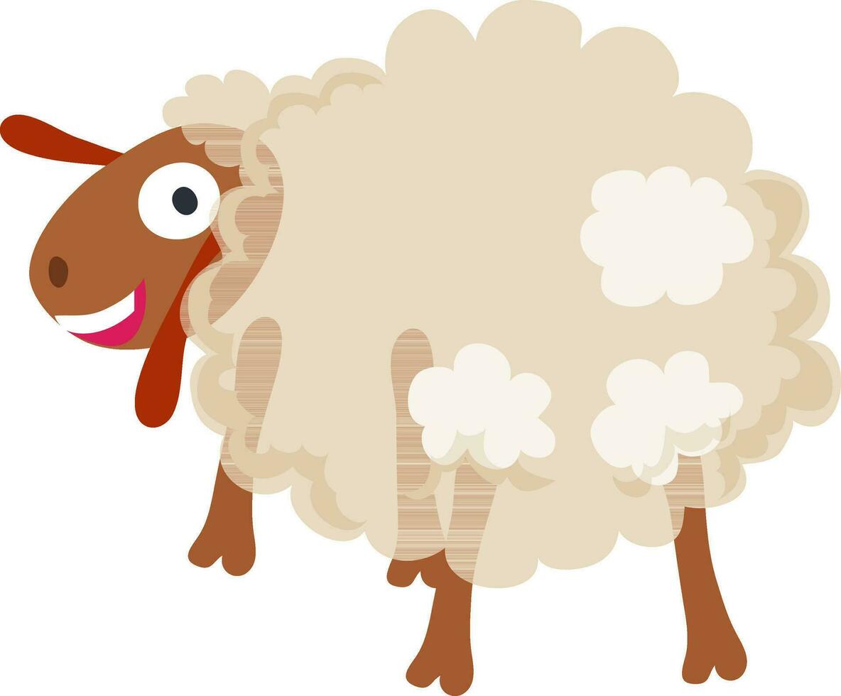 illustrazione di un' pecore. vettore