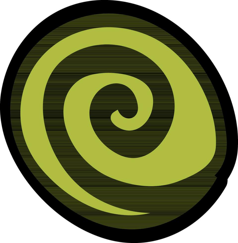 caramella icona o illustrazione nel verde colore. vettore