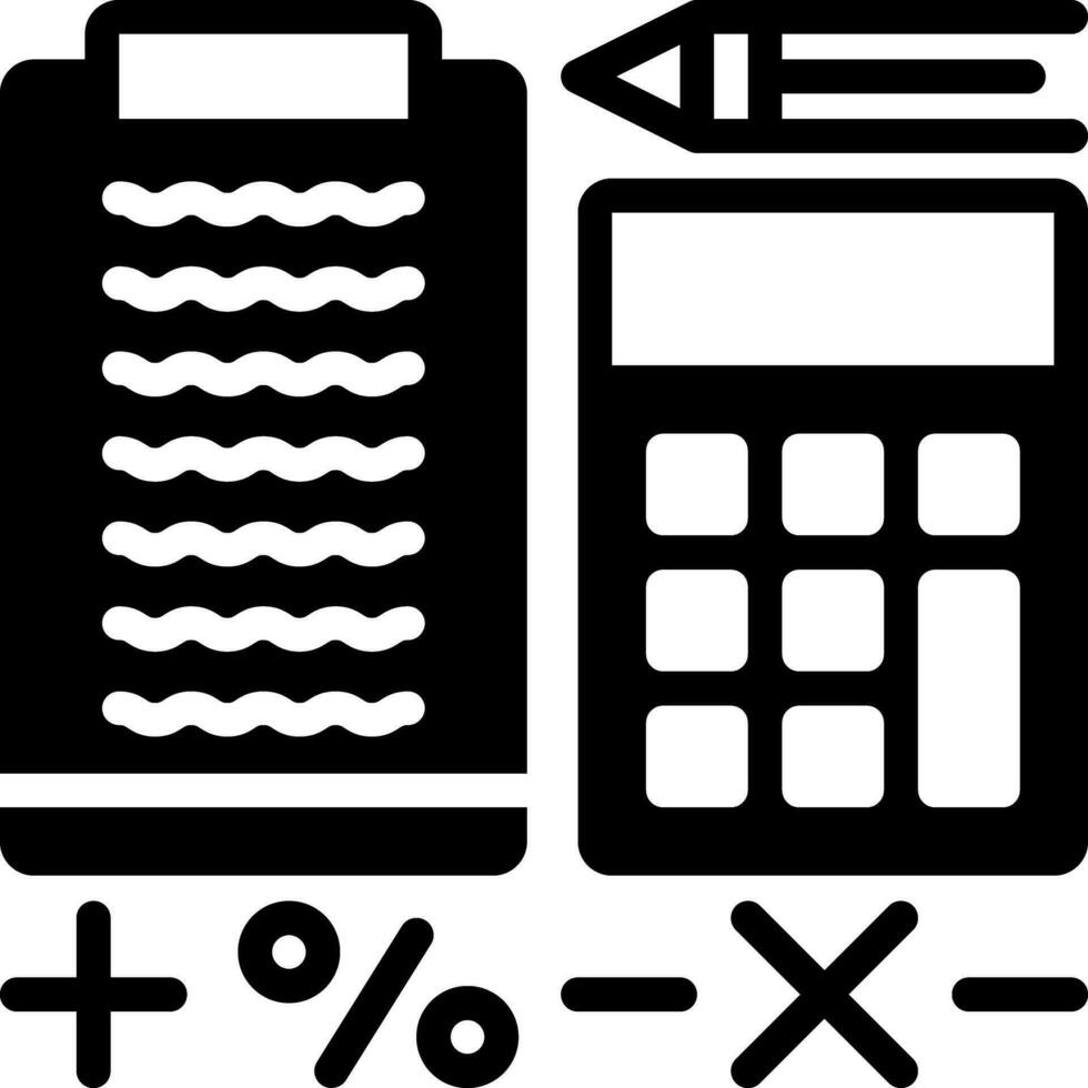 solido icona per contabilità vettore