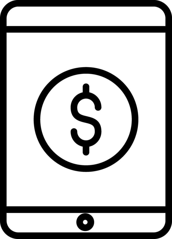 in linea pagamento vettore icona design