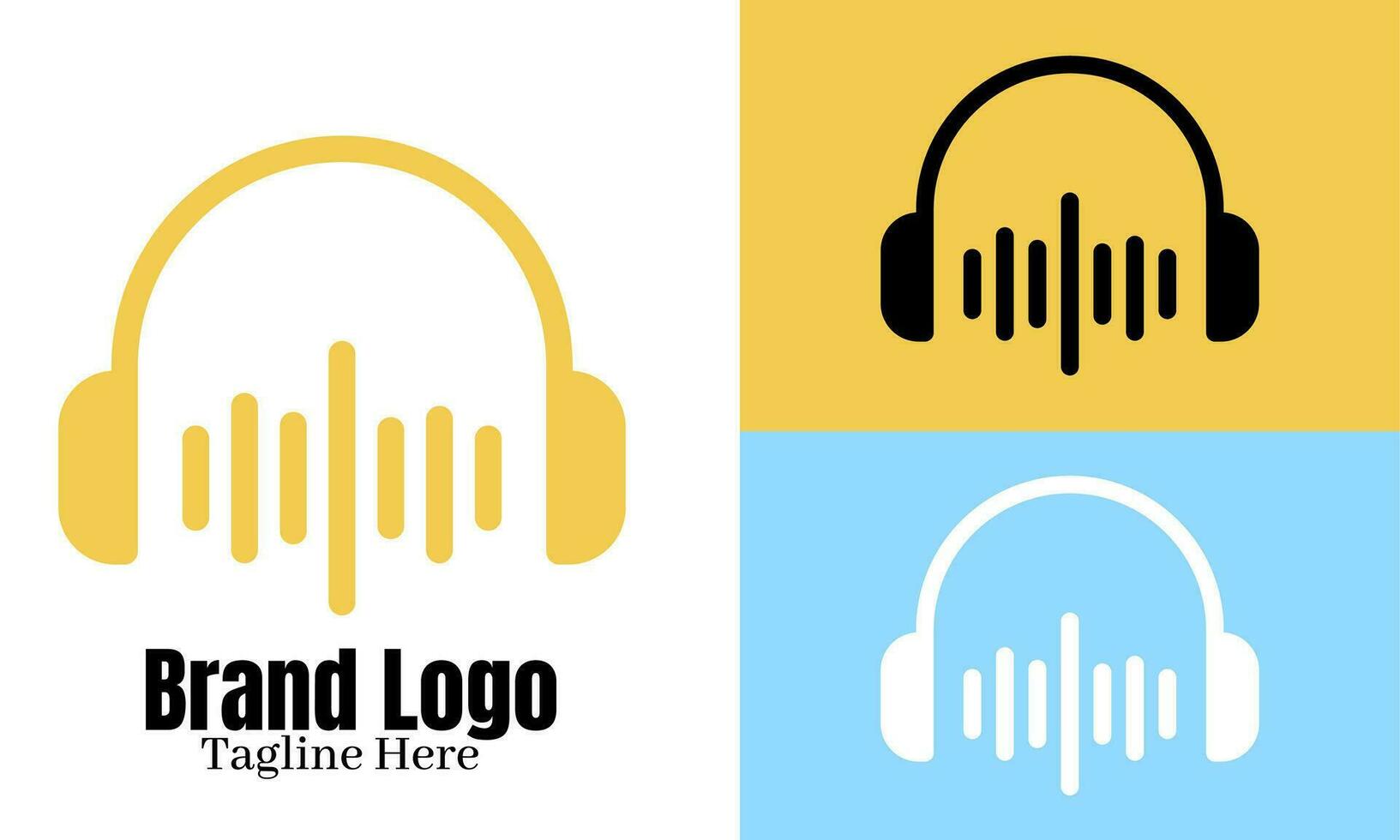 musica logo vettore design illustrazione