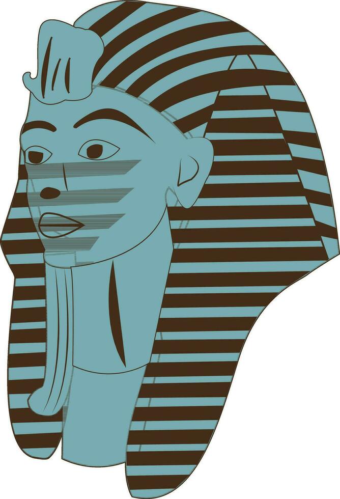 illustrazione di un' tutankhamon. vettore