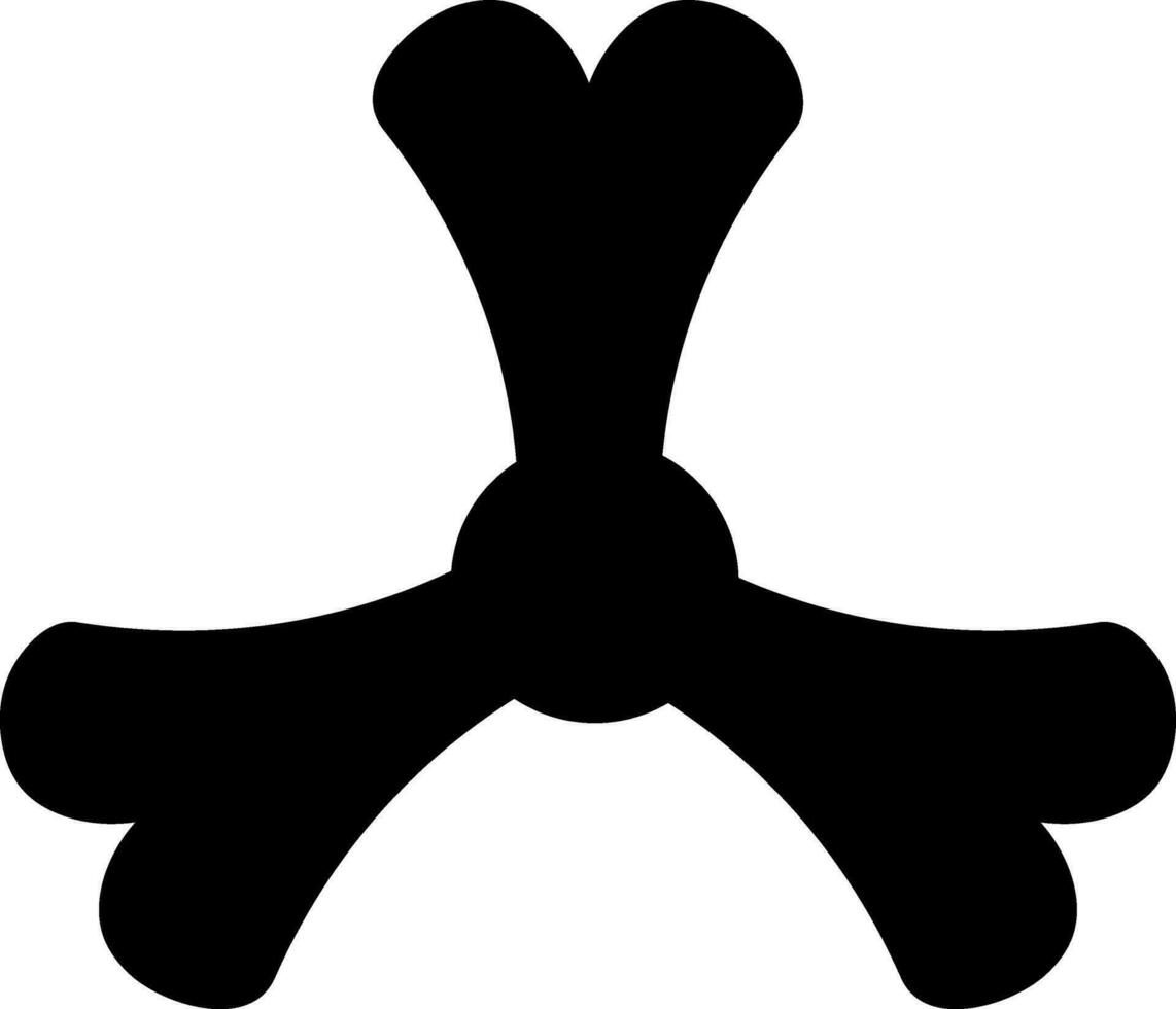 silhouette stile di filatore giocattolo icona nel illustrazione. vettore