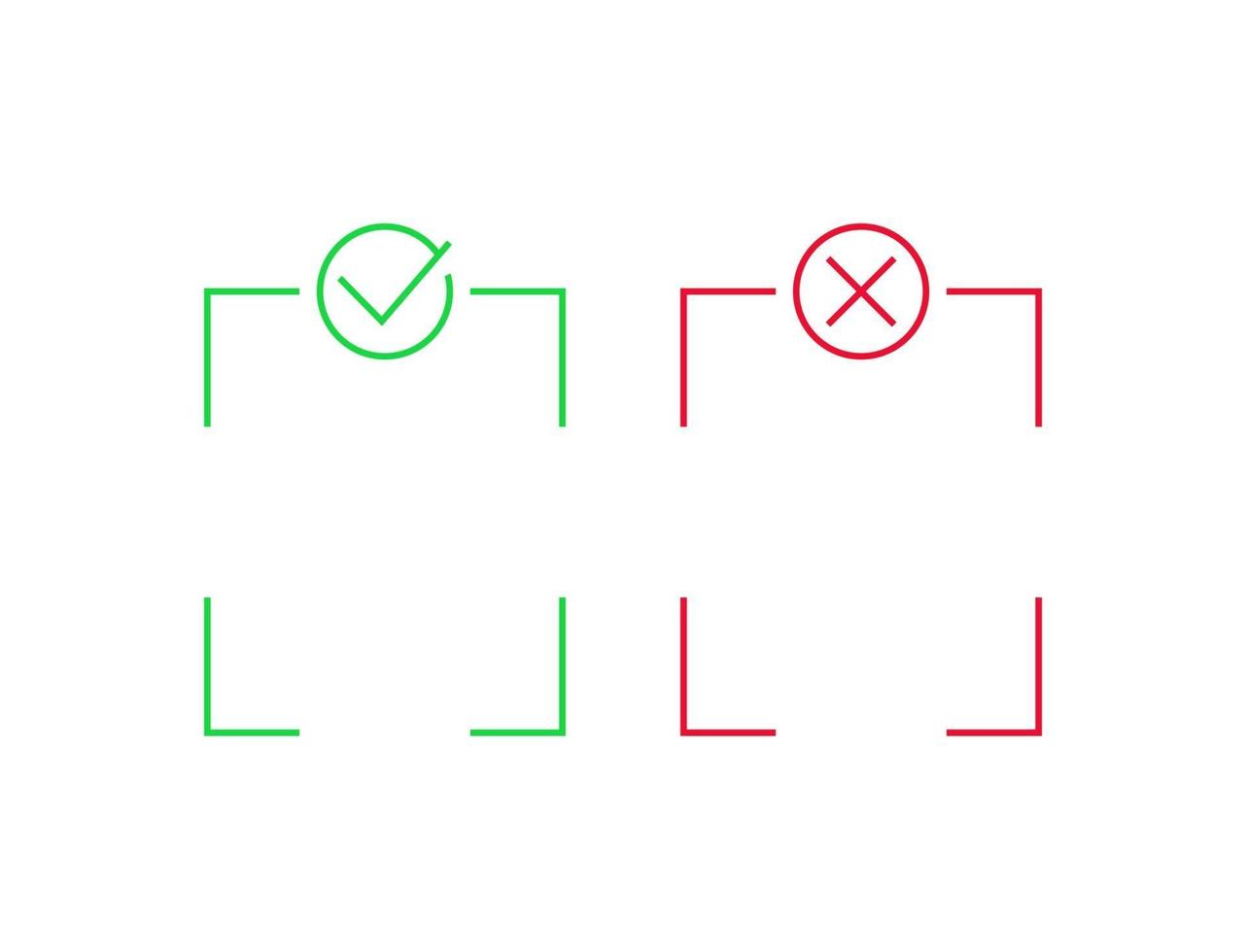 disegno vettoriale di linea positiva e negativa