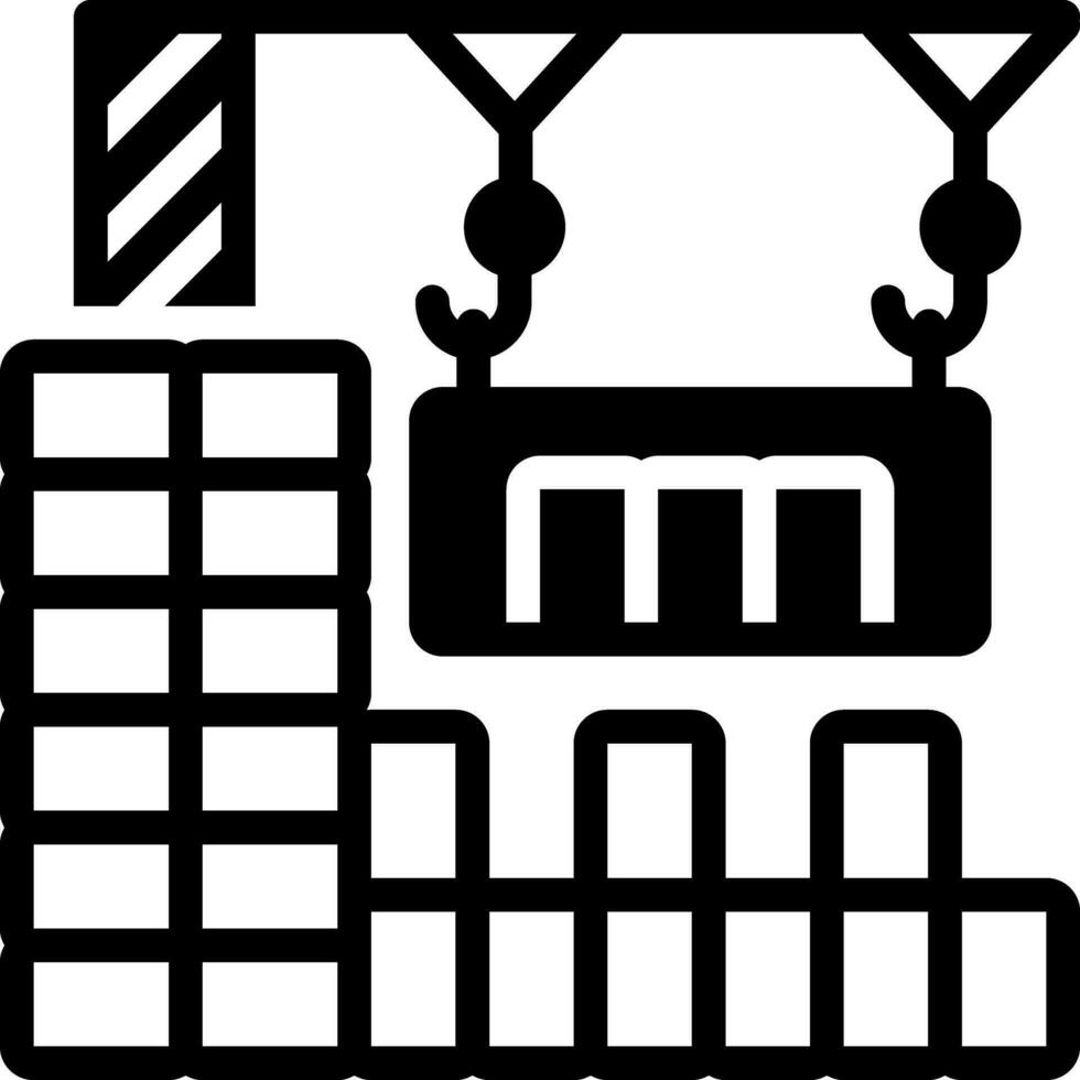 solido icona per costruzione vettore