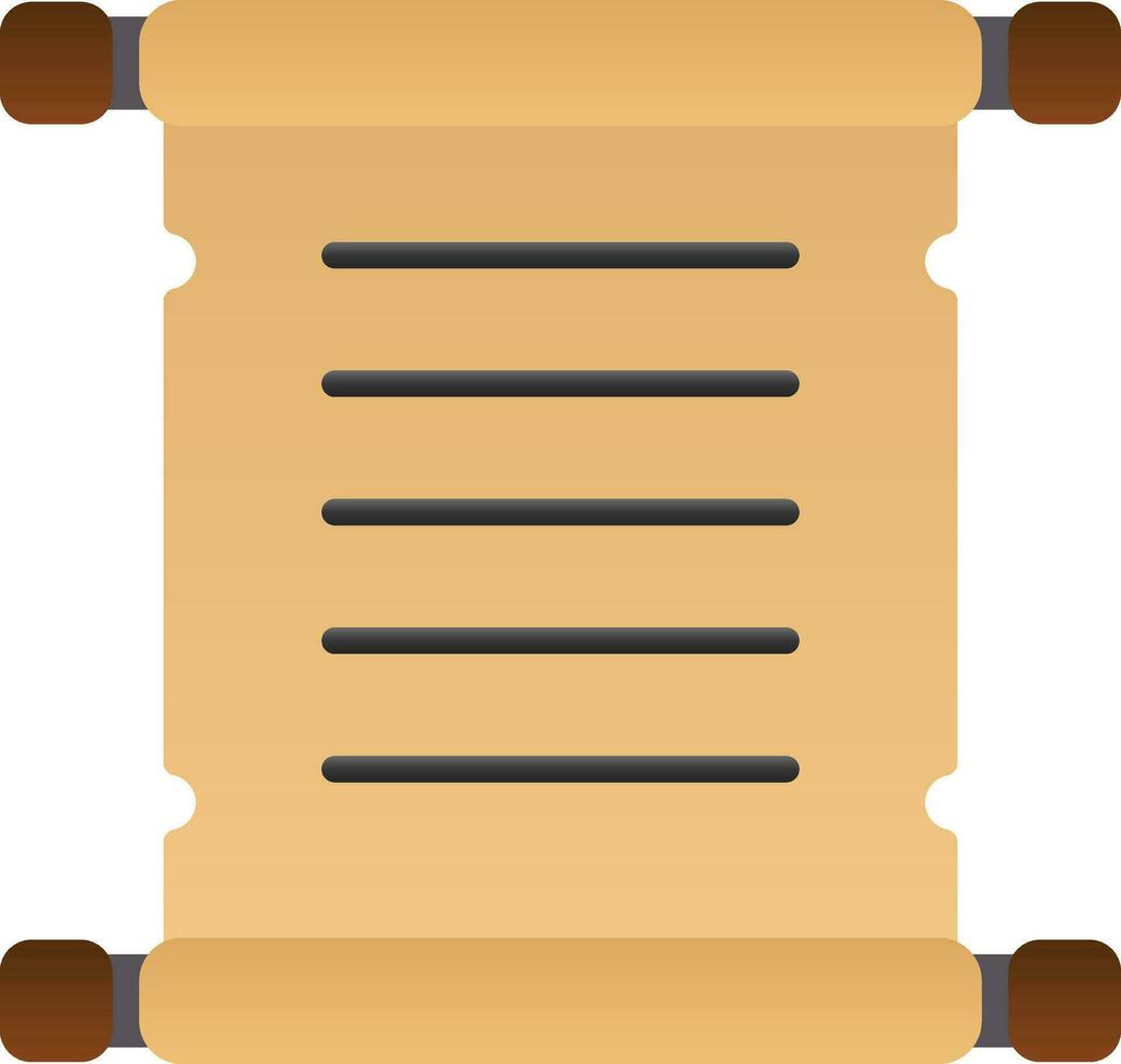pergamena vettore icona design