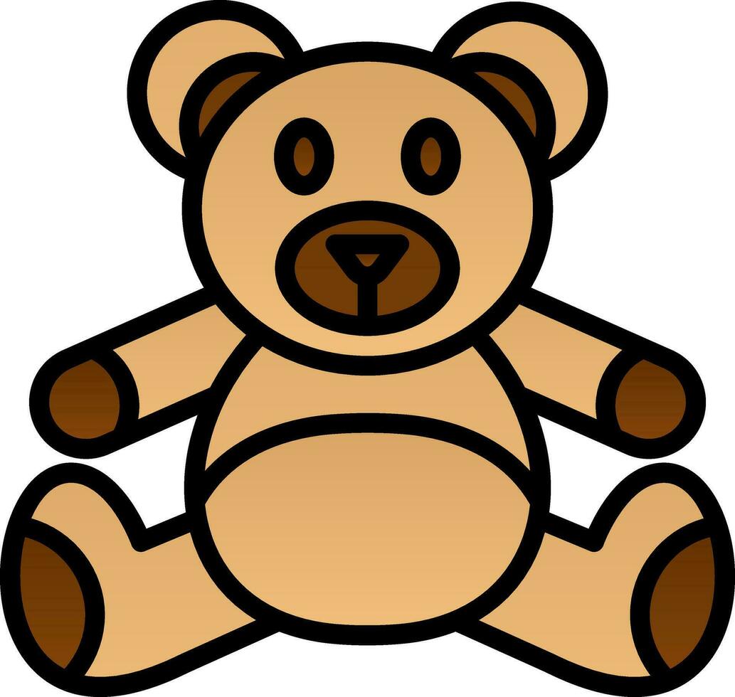 orsacchiotto orso vettore icona design