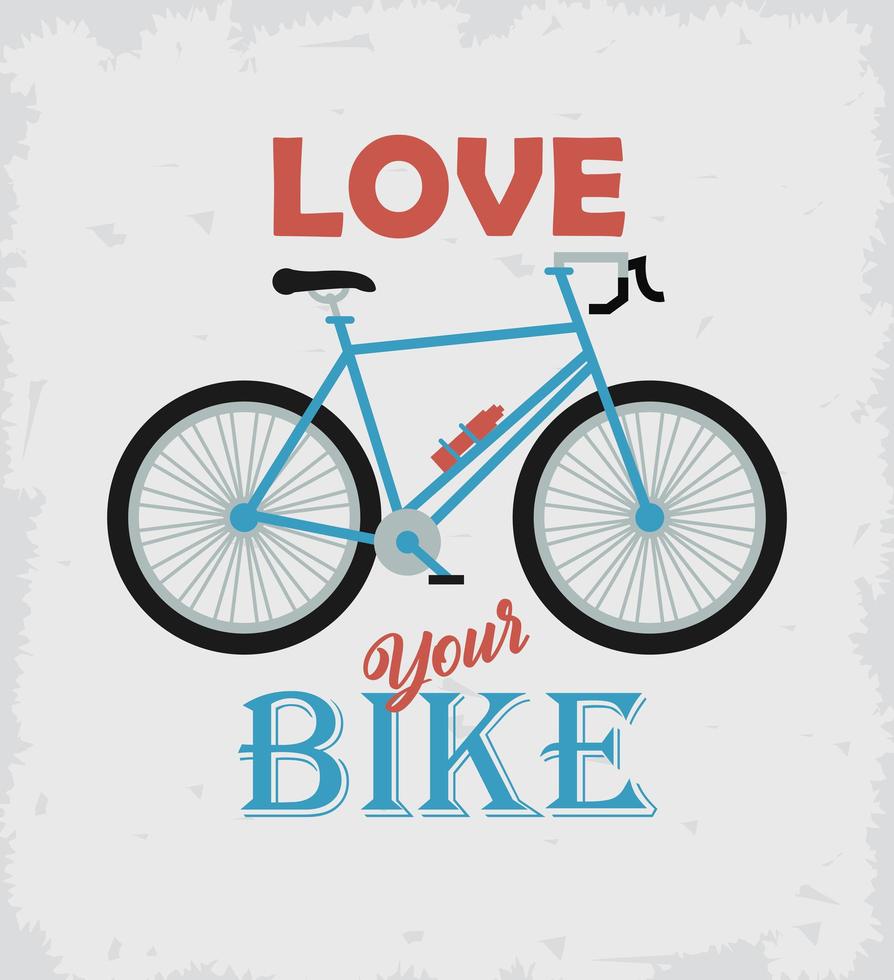 ama la tua bici vettore