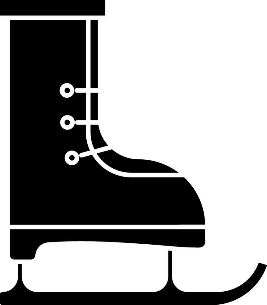 pattinando scarpa icona o simbolo. vettore