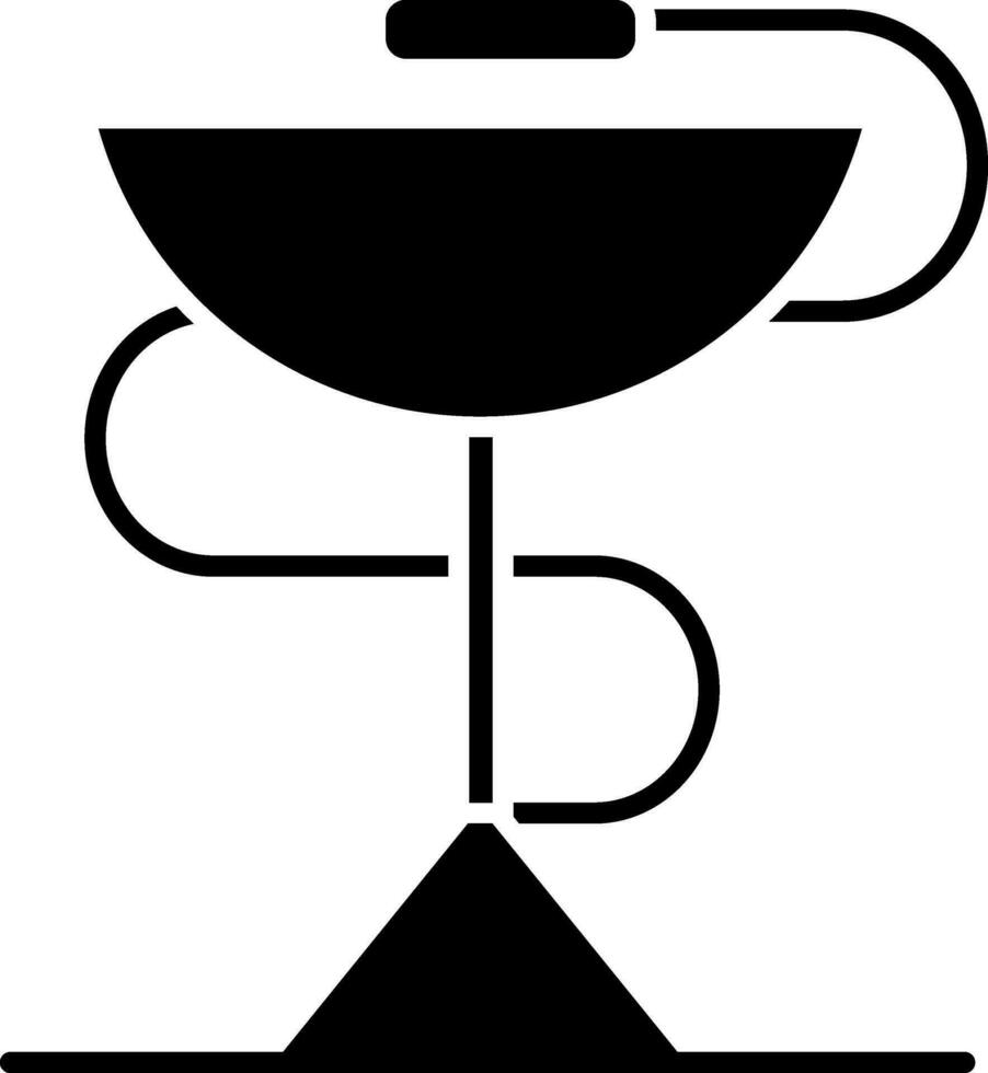 illustrazione di medicina simbolo nel nero colore. vettore