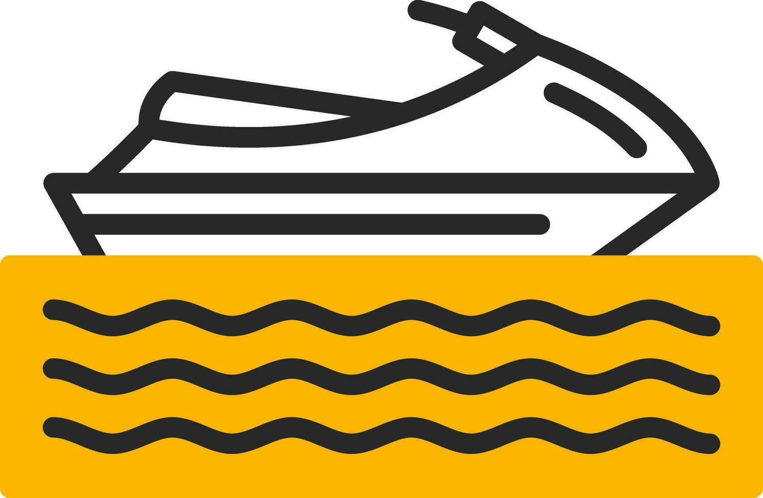 Moto d'acqua vettore icona design