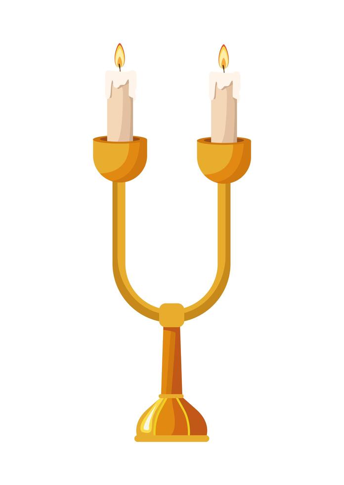 decorazione lampadario dorato vettore