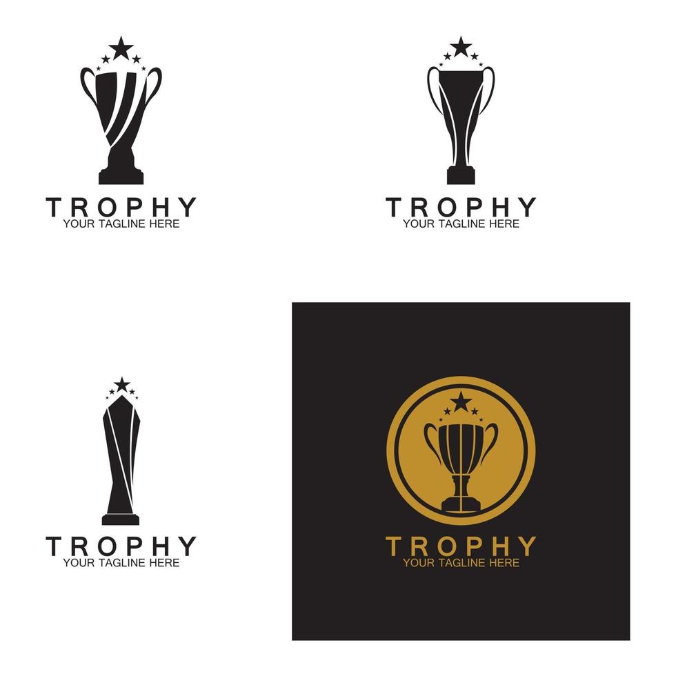 trofeo logo e simbolo vettoriale