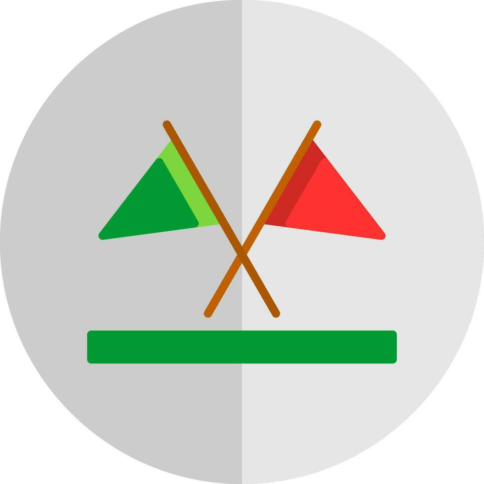 Due nero bandiere vettore icona design