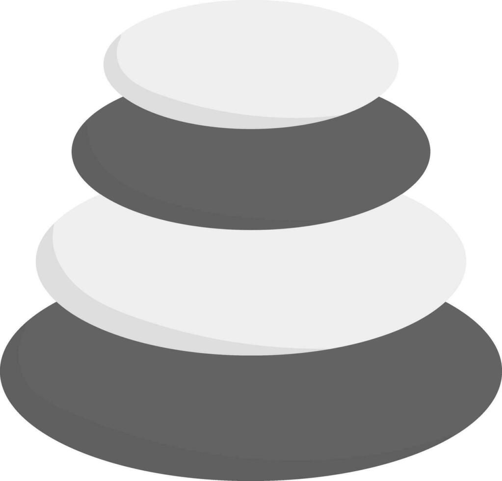 illustrazione di bianca e grigio terme pila pietra icona nel piatto stile. vettore