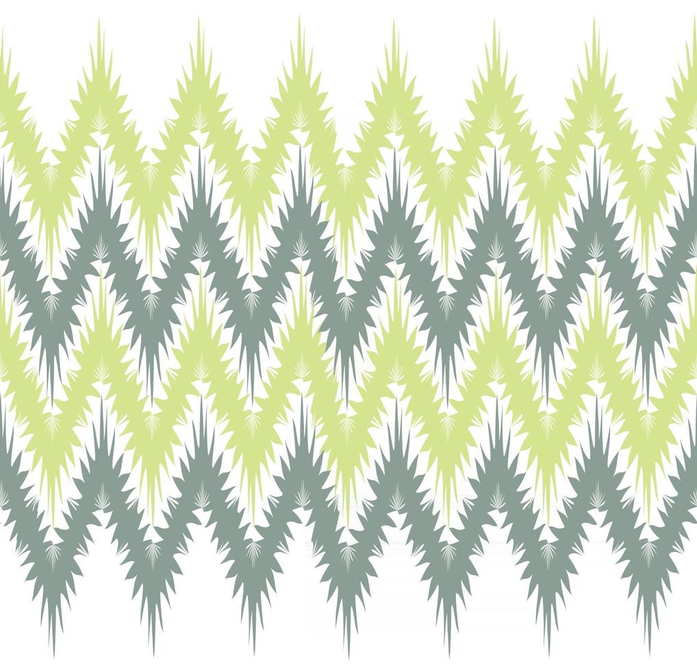 astratto floreale seamless pattern confine artistico disegnato linee a zig zag piastrellatura sfondo elegante ornamentale linee a zig zag sullo sfondo vettore