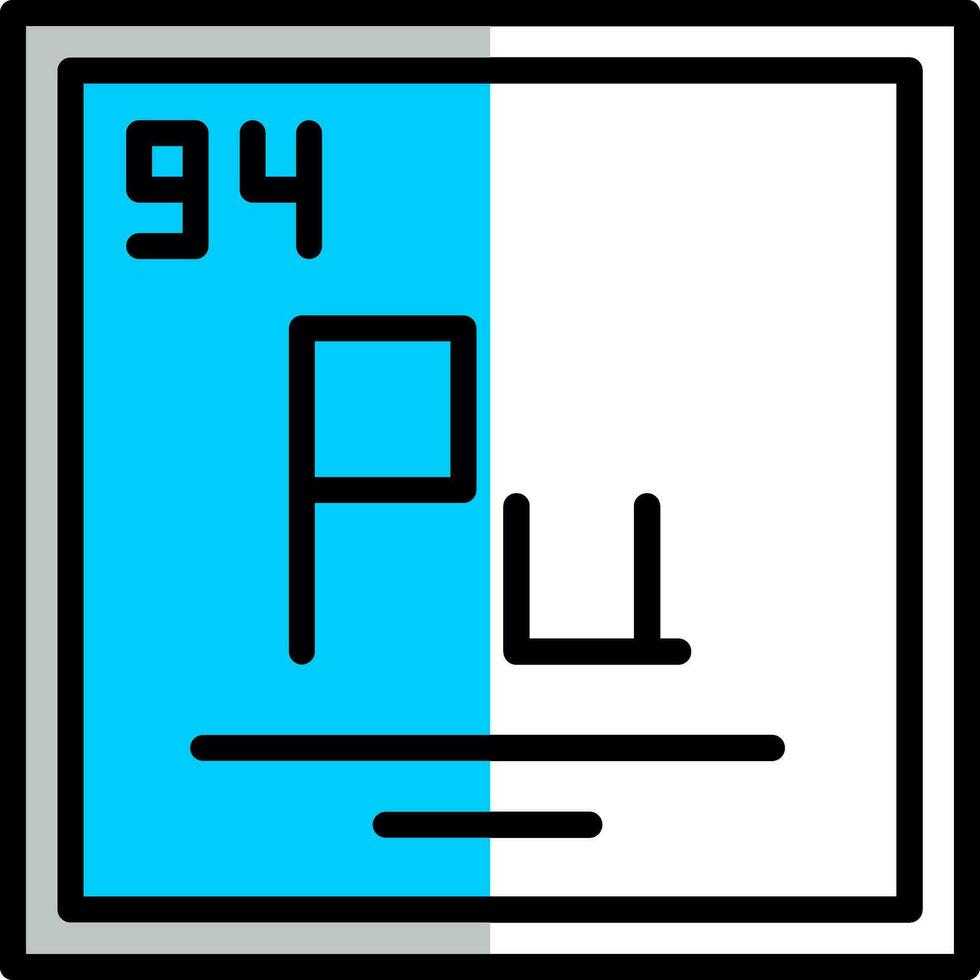 plutonio vettore icona design