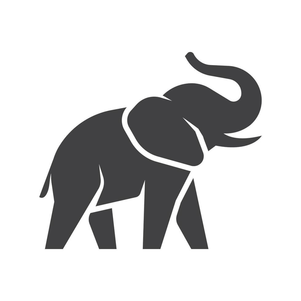 elefante logo icona. semplice icona di elefante. elefante piatto icona. elefante cartello. vettore illustrazione