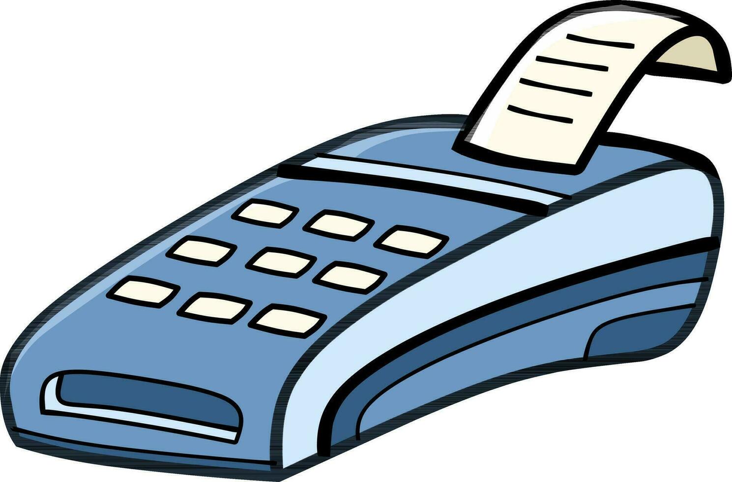 un' edc o elettronico dati catturare macchina per addebito o credito carta strisciare vettore