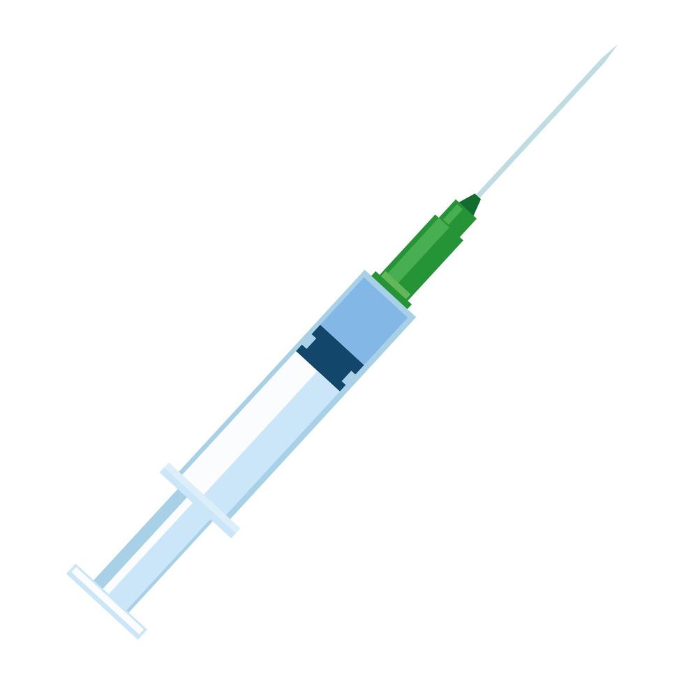 icona medica del vaccino della siringa di iniezione vettore