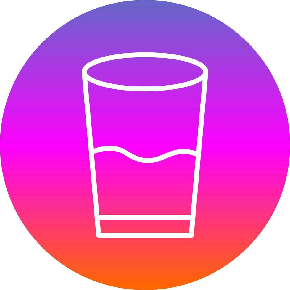 bicchiere di acqua vettore icona design