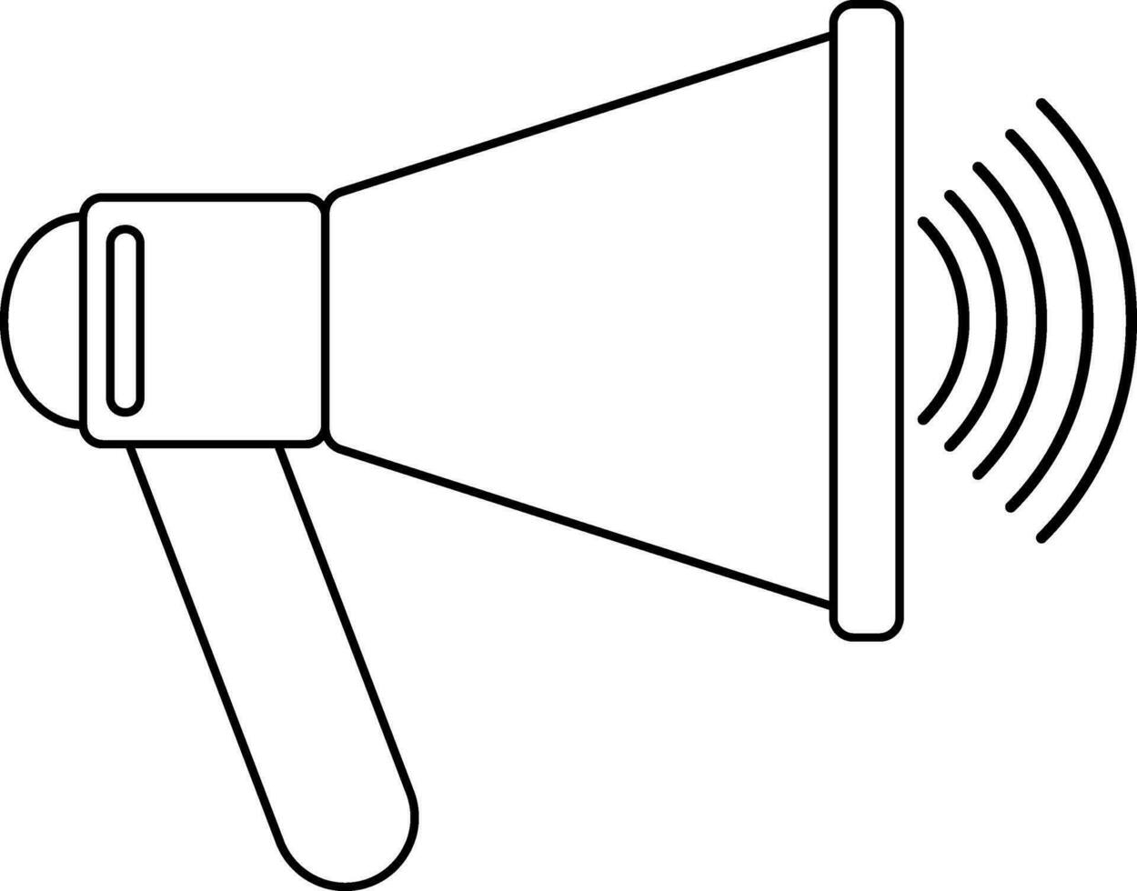 megafono icona per A proposito di concetto. vettore