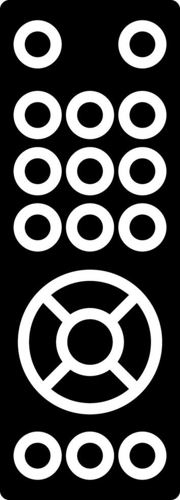 a distanza icona o simbolo nel nero e bianca colore. vettore