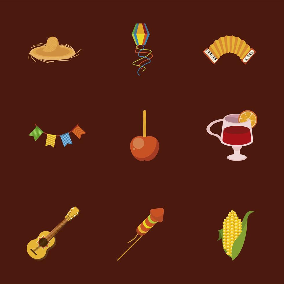 festa junina bundle vettore