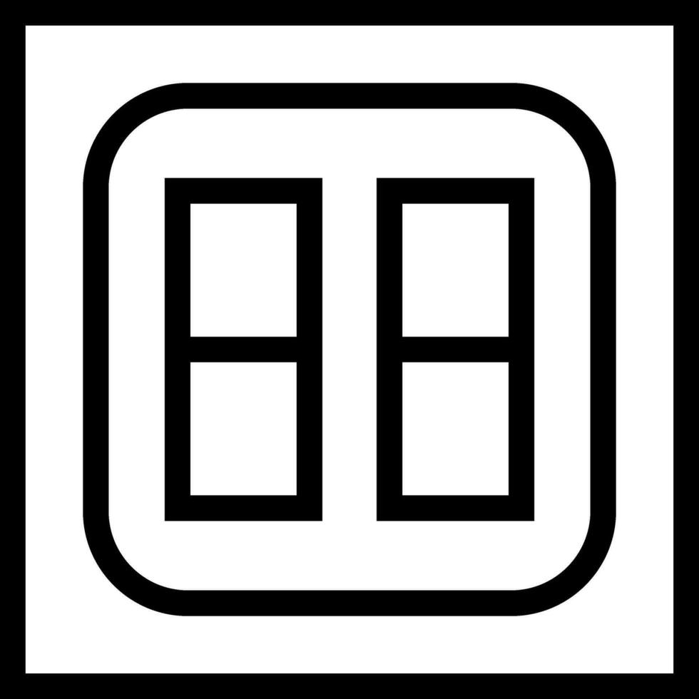 linea arte illustrazione di interruttore piatto icona. vettore