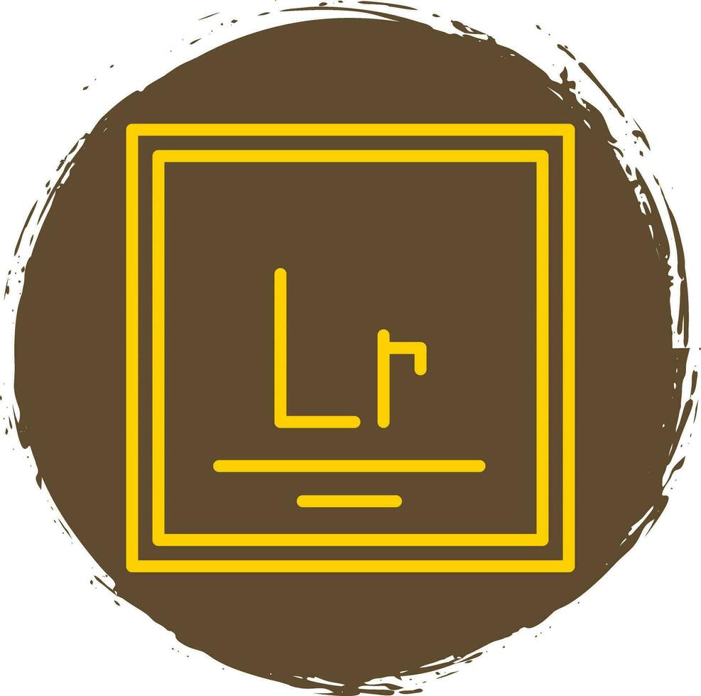 lawrencium vettore icona design