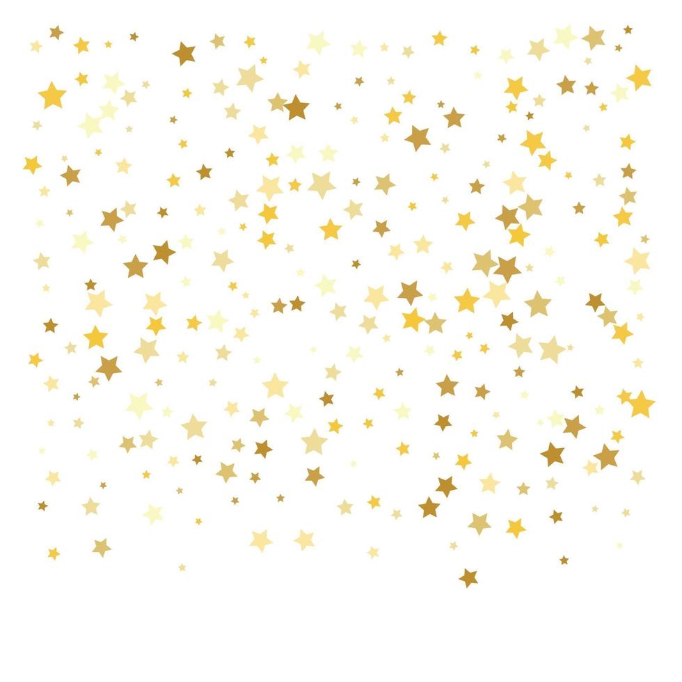 celebrazione di coriandoli di stelle d'oro vettore